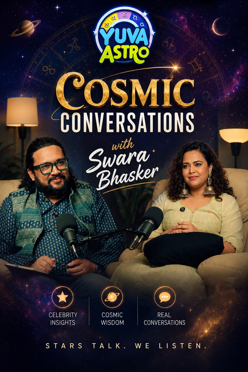 Swara Bhasker on this special episode of Cosmic Conversations by Yuva Astro.