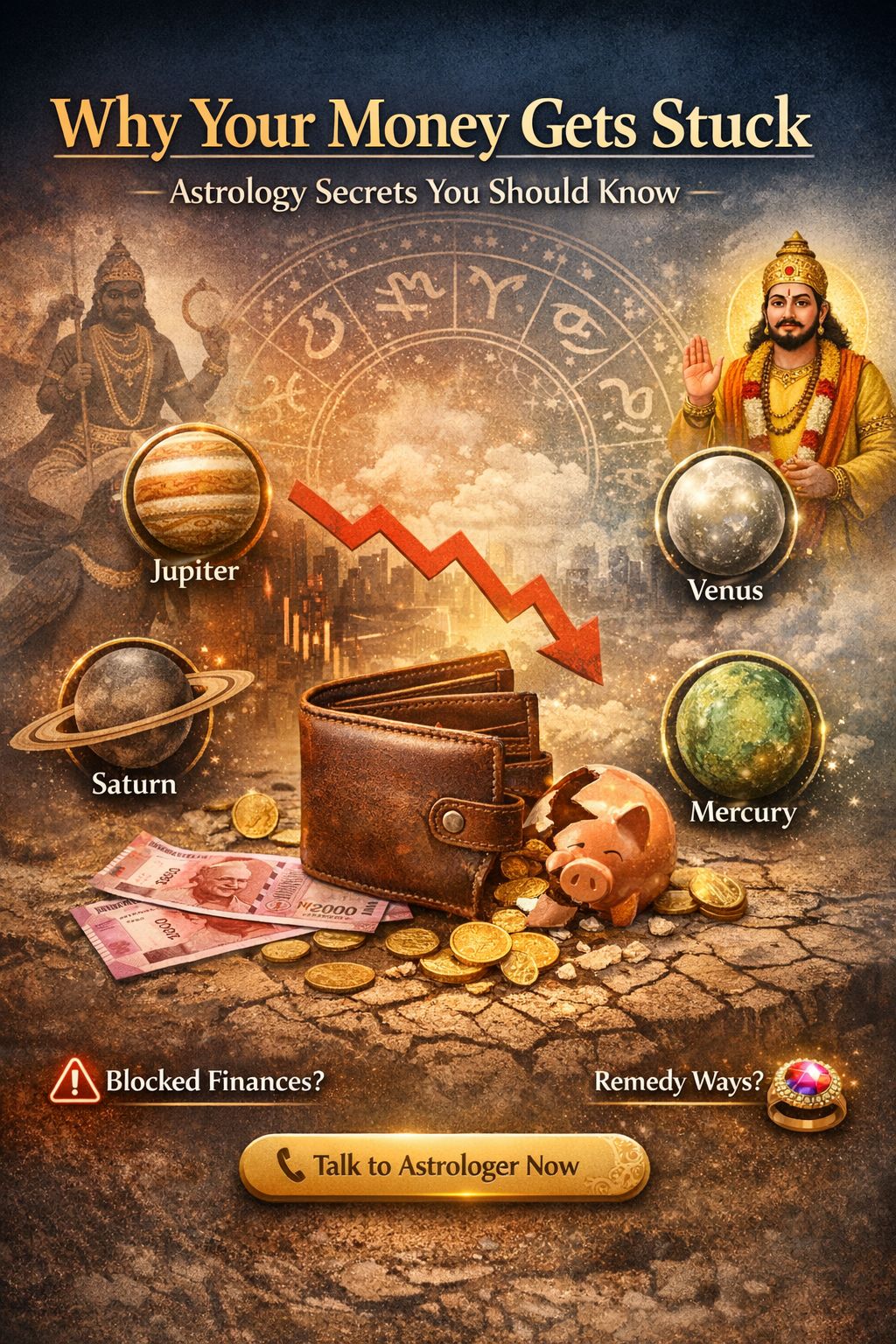 Why Your Money Gets Stuck – Astrology Secrets You Should Know