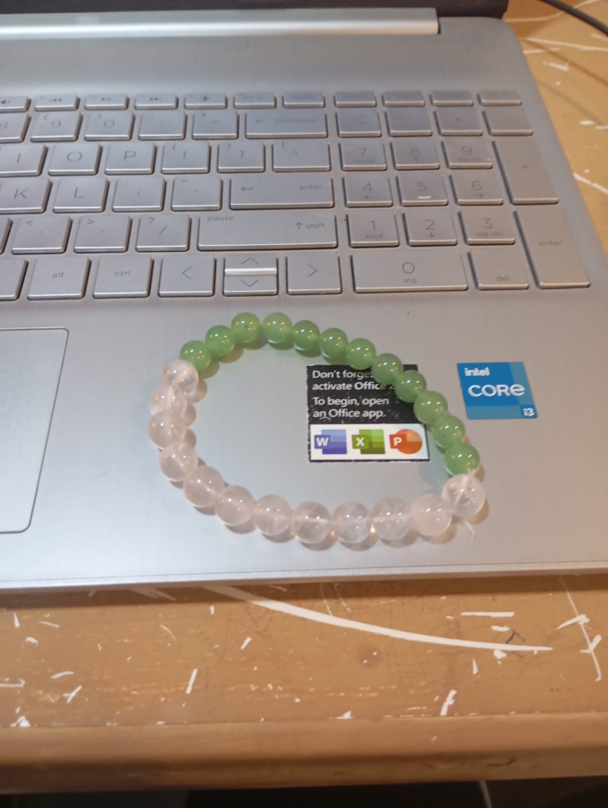 Green Aventurine +Clear Quartz