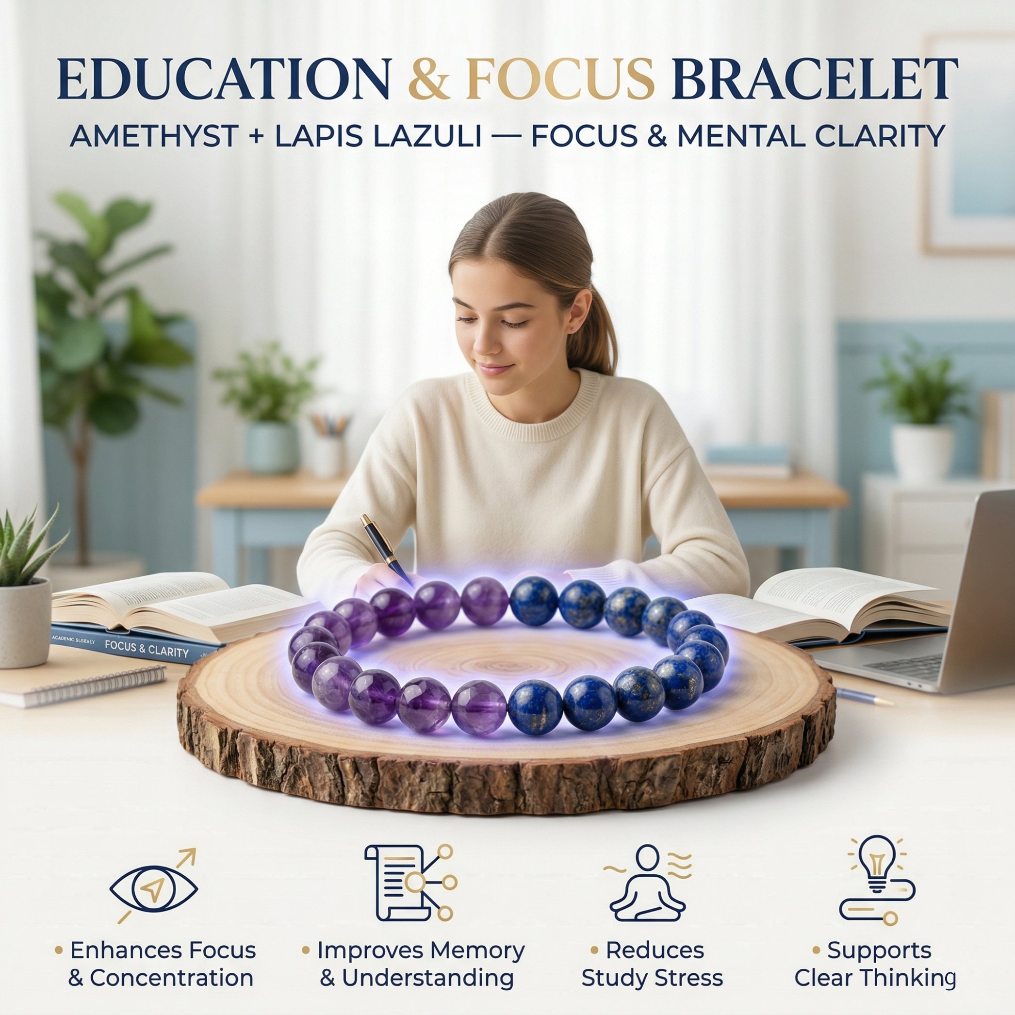 Amethyst + Lapis Lazuli