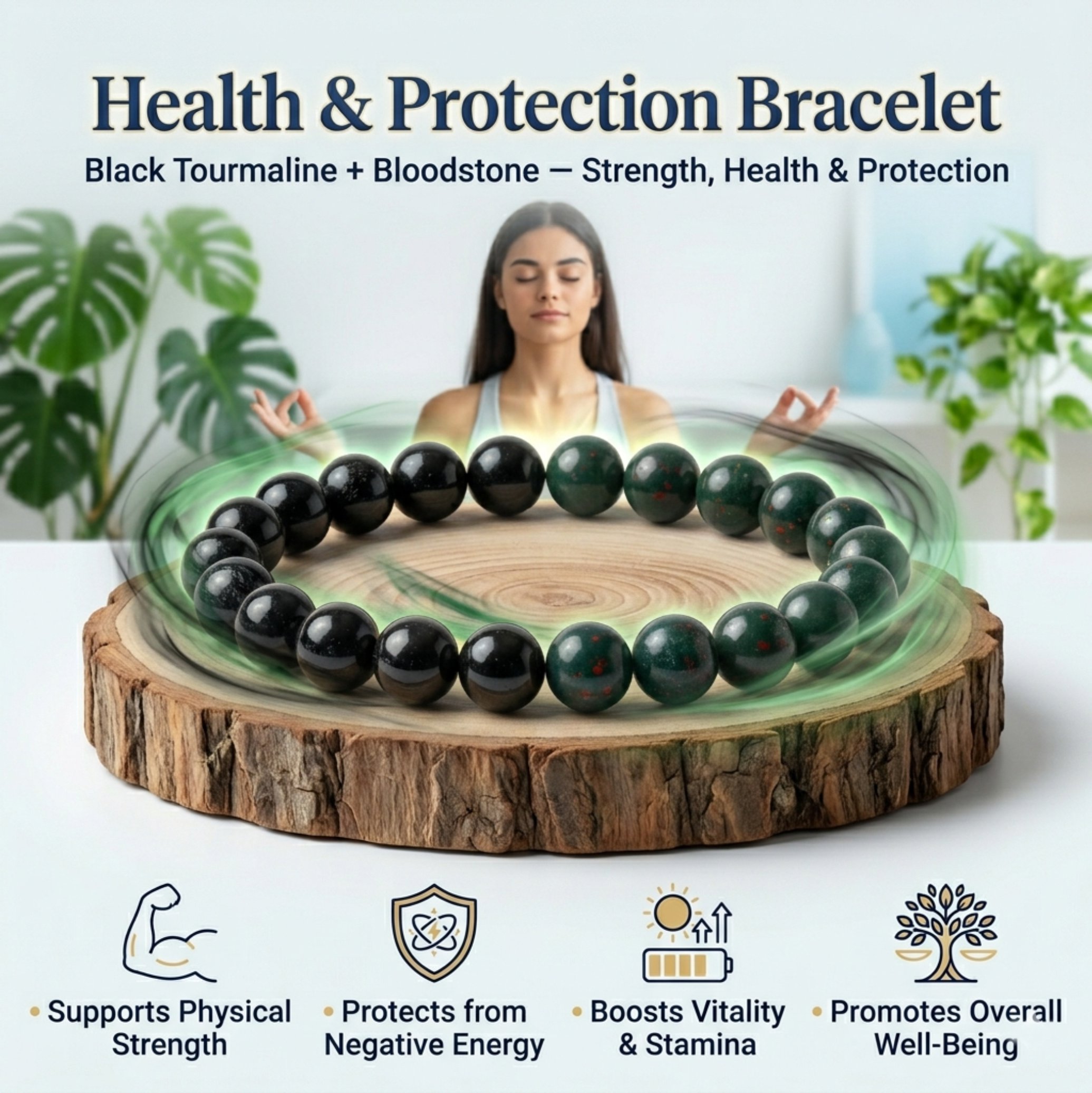 Black Tourmaline + Bloodstone