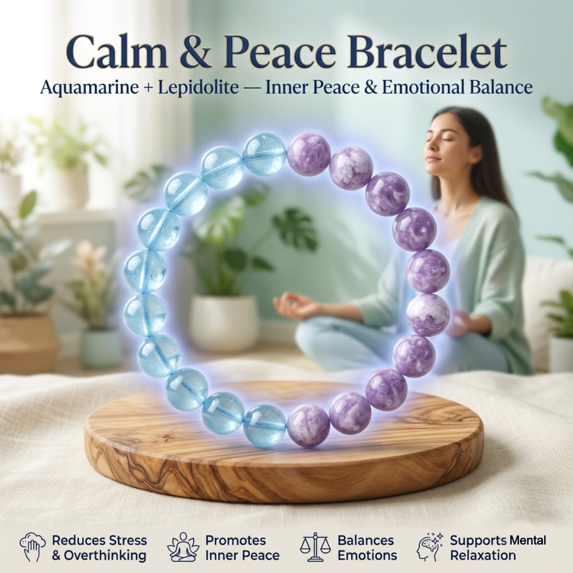 Aquamarine + Lepidolite