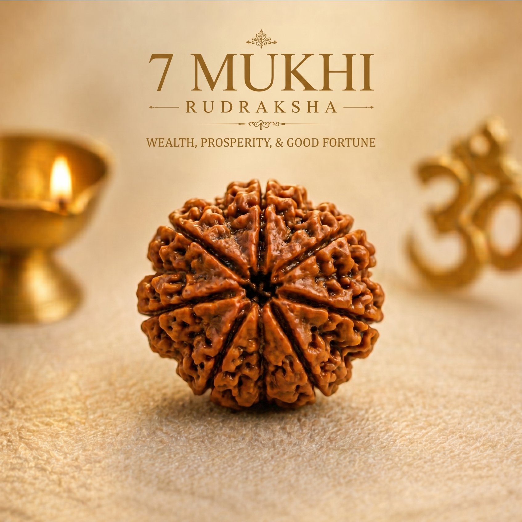 Kathmandu Origin 7 Mukhi  Rudraksha