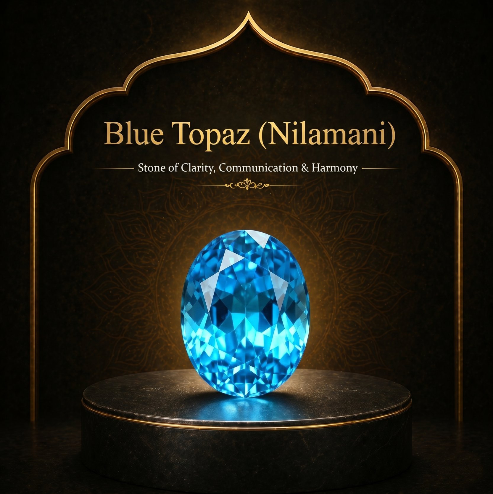 Blue Topaz (Neelomani)