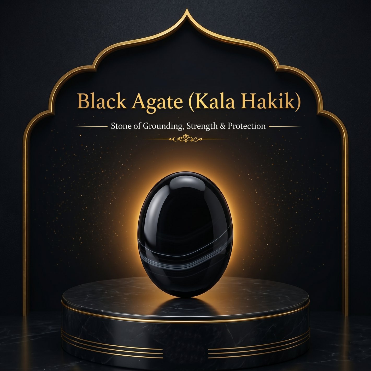 Black Natural Agate
