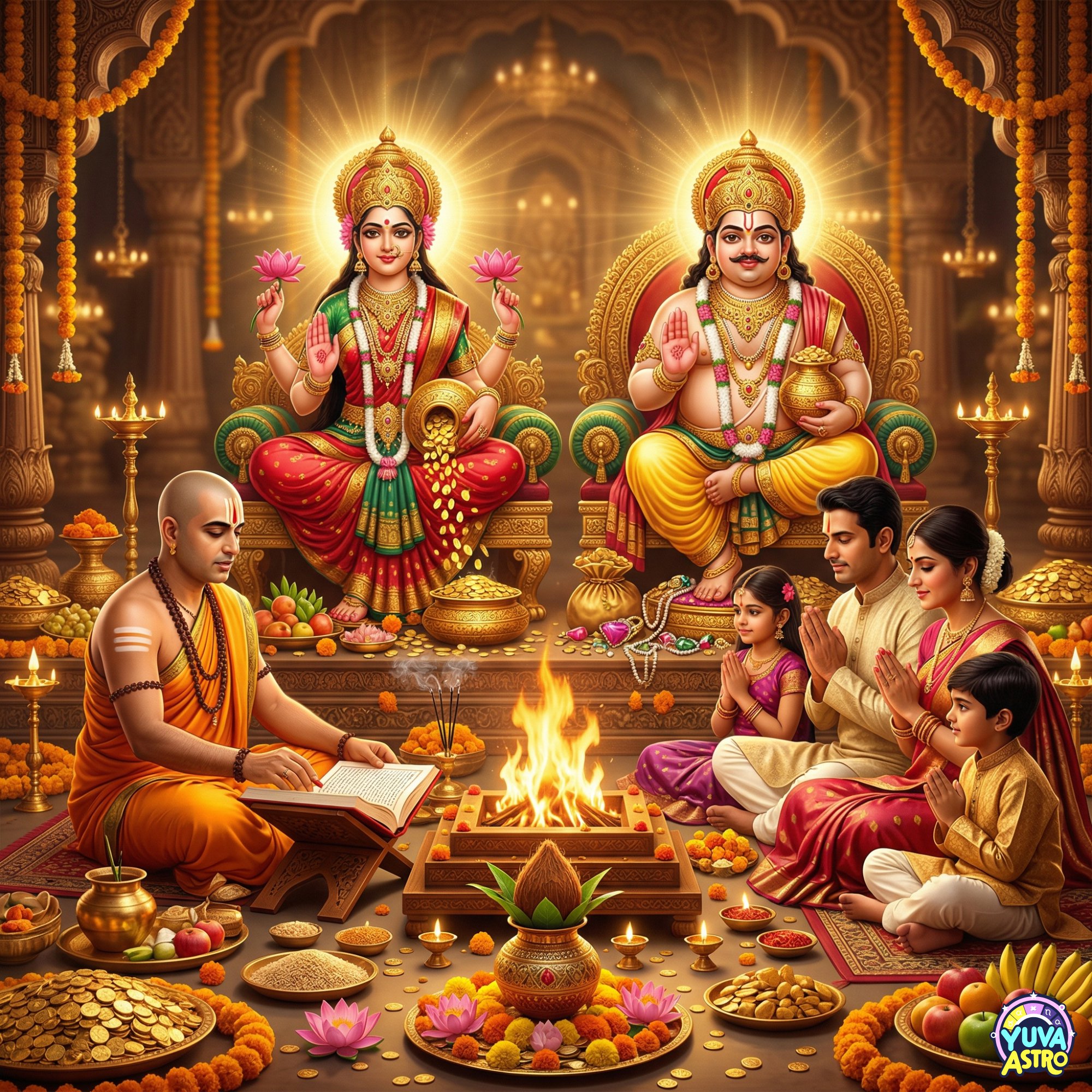 Maa Lakshmi + Kuber Puja
