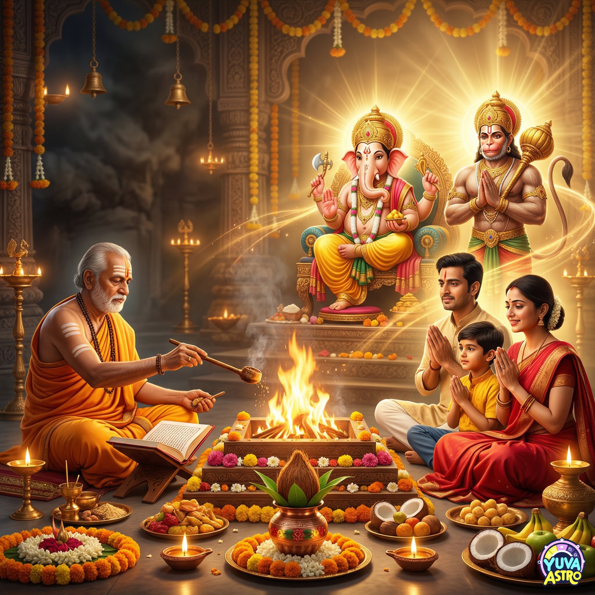 Ganesh JI & Hanuman Puja