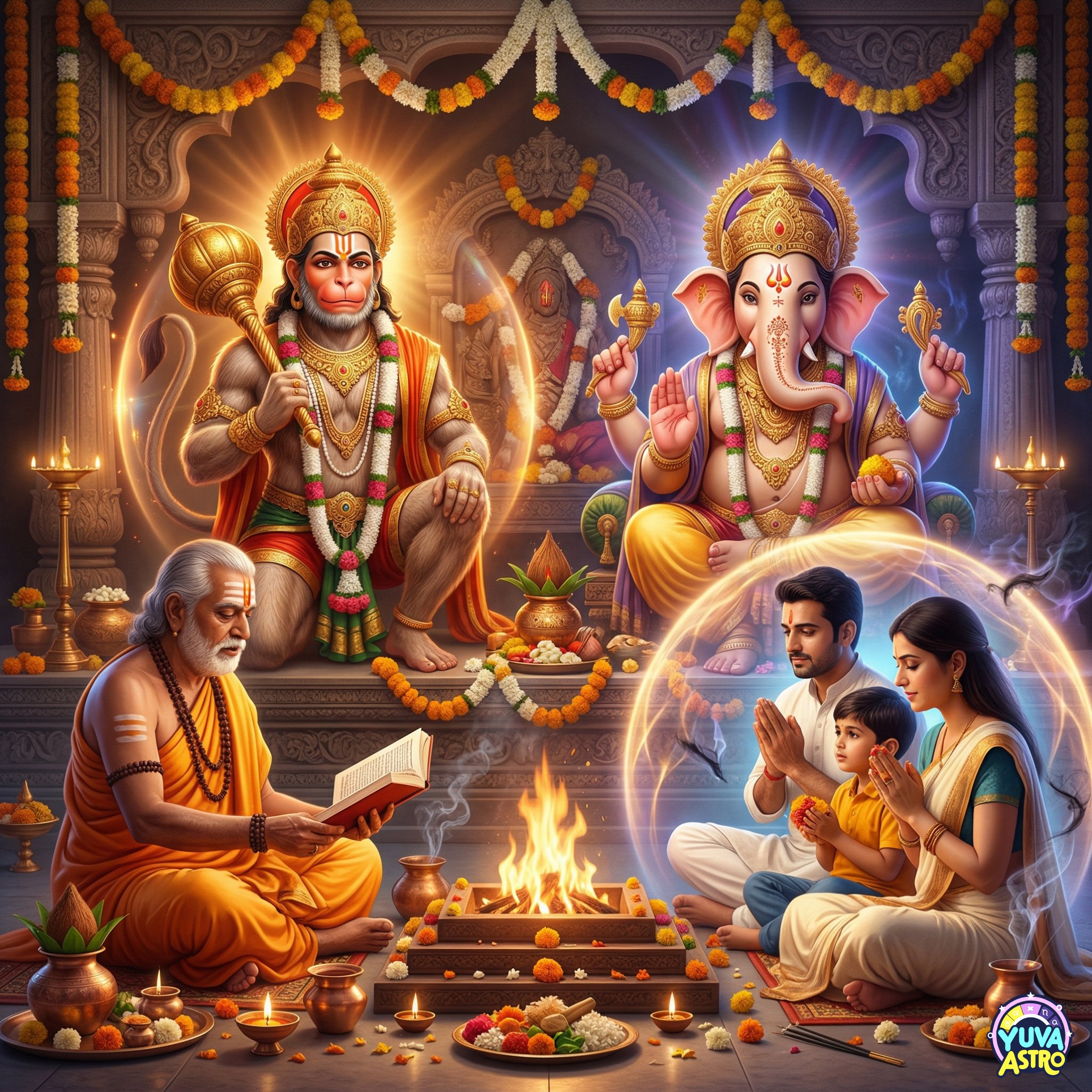 Ganesh ji &  Hanuman ji Puja