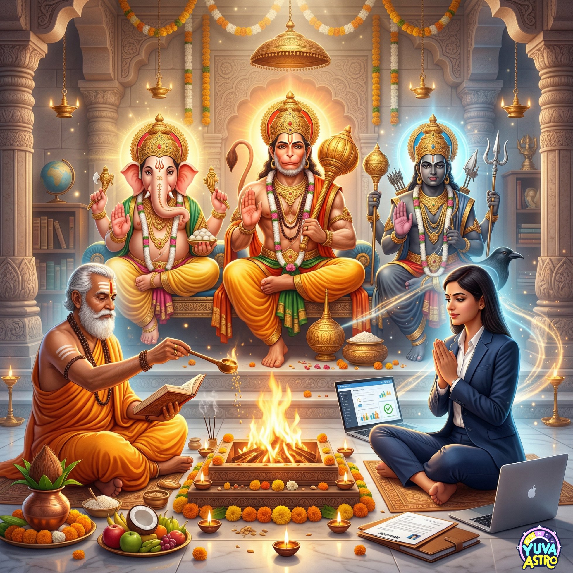 Ganesh + Hanuman + Shani Puja