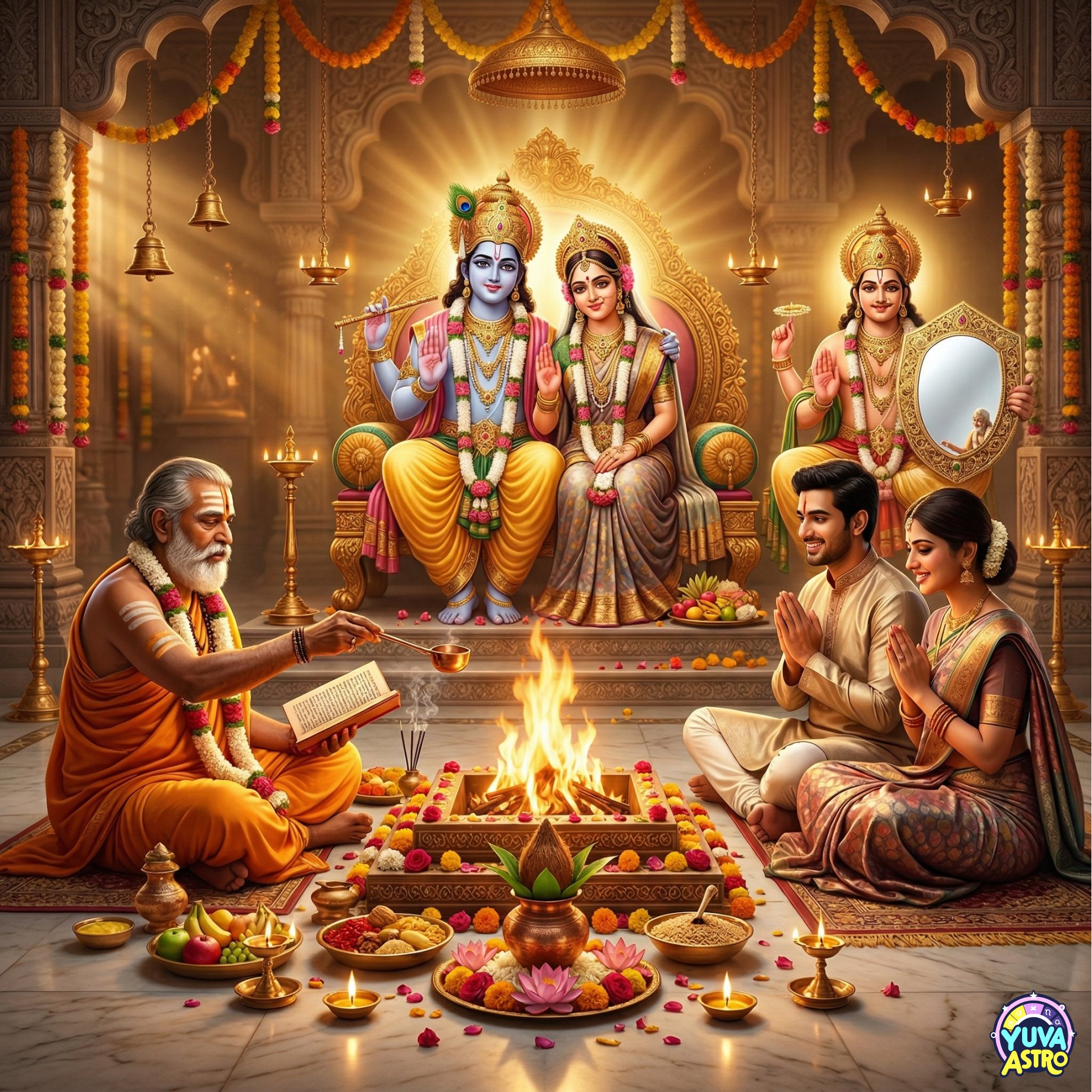 Radha Krishna + Shukra Puja